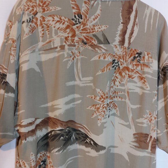 World Island Mens Hawaiian Aloha Shirt Size Large Short Sleeve Cotton Button Up - Picture 4 of 5